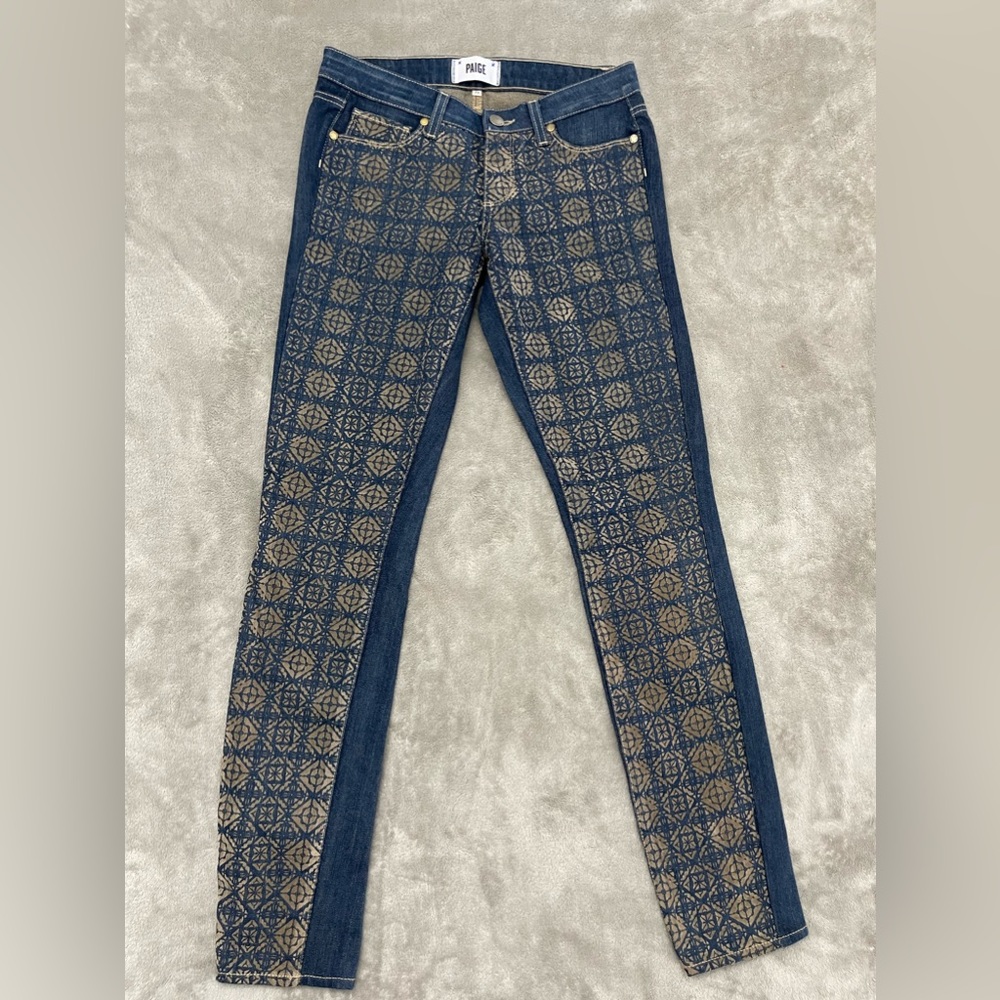 💜PAIGE PREMIUM DENIM WOMENS EMILY ULTRA SKINNY SLIM FIT RARE JEANS, Size 24